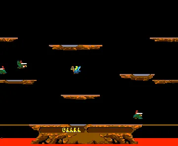 Joust (White/Green label) screen shot game playing